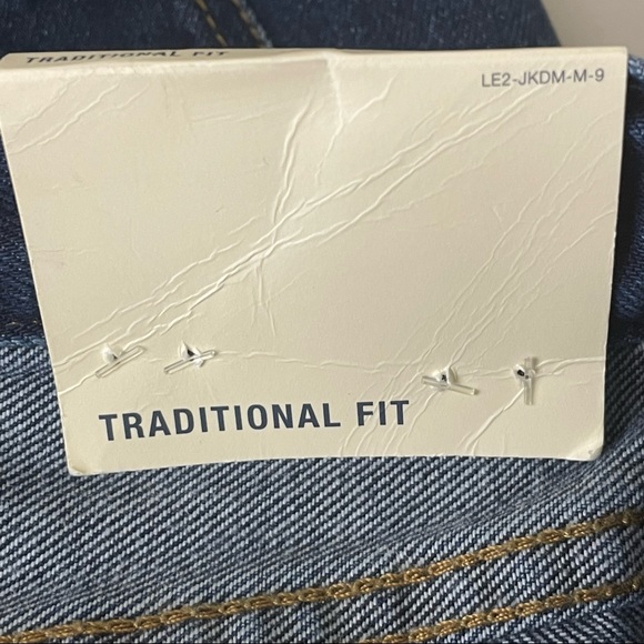 LAND’S END NWT MEN’S COMFORT WAIST TRADITIONAL FIT BLUE JEANS 34 X 30 - Picture 4 of 8